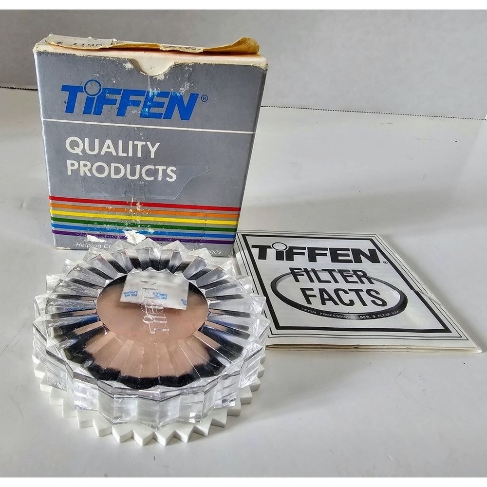 Tiffen Camera Lens Filter 49mm Clear/Black